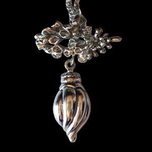 Rebecca Collins beautiful sea-form signed sculptural necklace